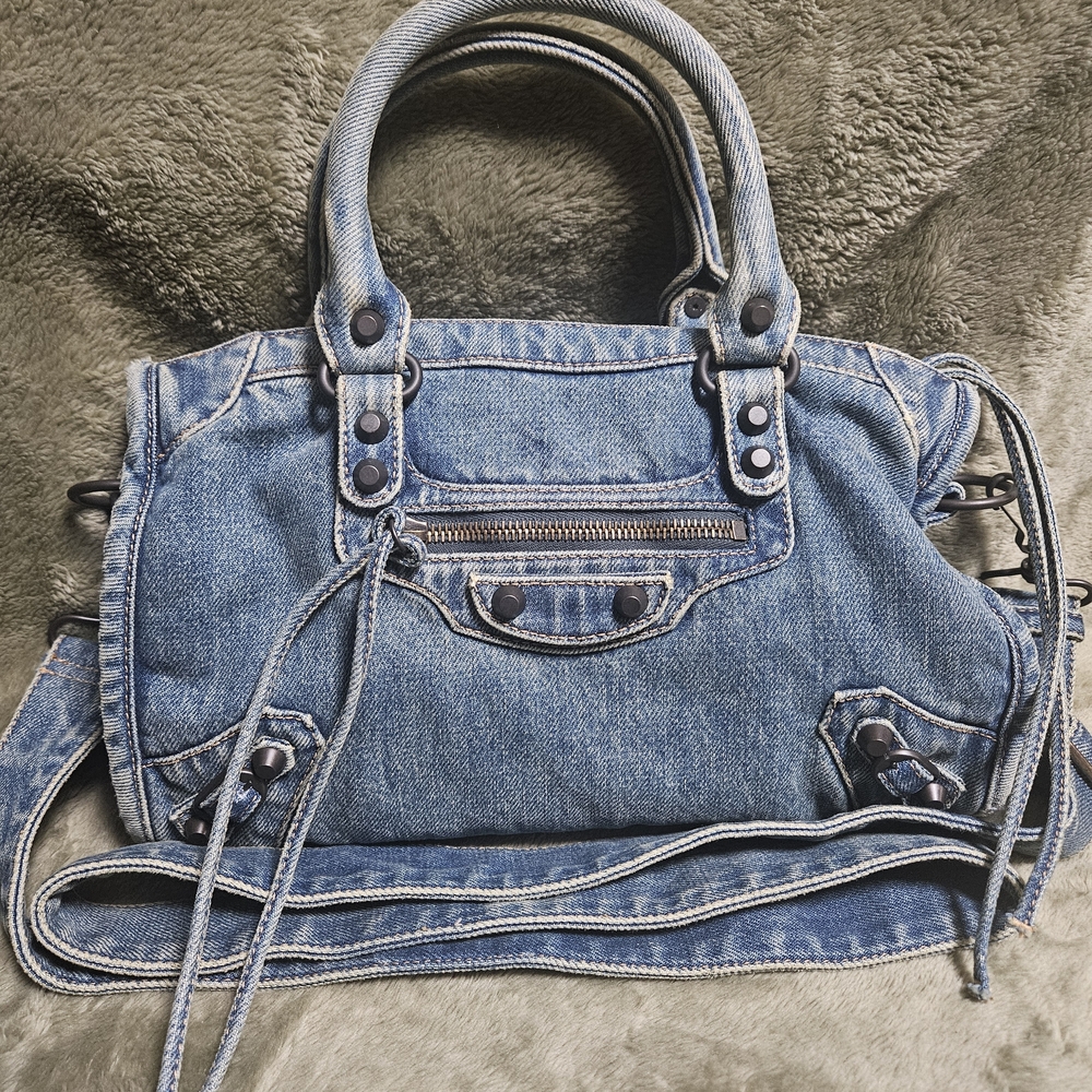 Balenciaga Denim City Bag